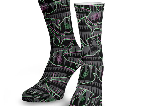 Eco-friendly Neon Jaws Dive Socks on Sale