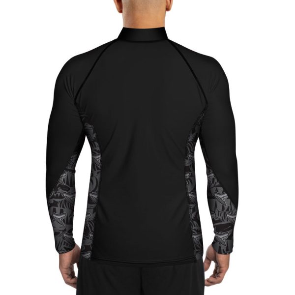 MENS Eco-friendly Full Zip Up Tiger Shark Rash Guard Online Hot Sale