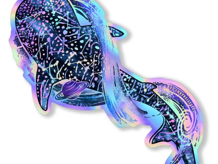 Holographic Whale Shark Galaxy Sticker Online Sale