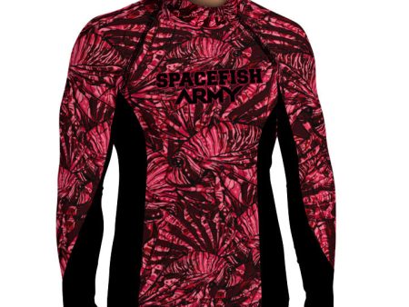 MENS Eco-friendly Lionfish Invasion High Neck Rash Guard Discount