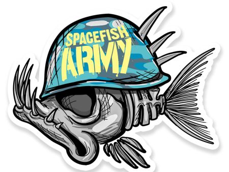 Spacefish Soldier Sticker Sale