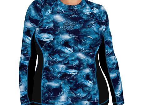 Plus Size Eco-friendly Manta Mayhem Rash Guard For Cheap