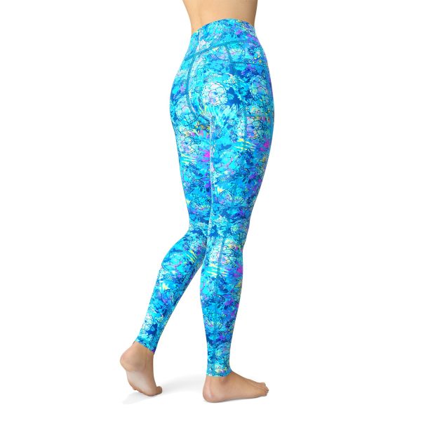 Eco-Friendly Turtle Tie Dye Contour Leggings Online Sale