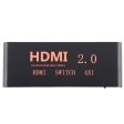 4X1 4K 60Hz HDMI 2.0 Switch with Remote Control, EU Plug Cheap