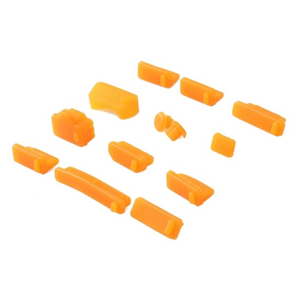 13 in 1 Universal Silicone Anti-Dust Plugs for Laptop(Orange) Supply