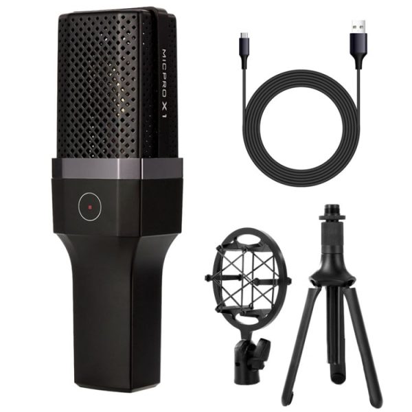 Yanmai X1 4 in 1 Foldable Lifting Professional Desktop Live Broadcast Cardioid Pointing Condenser Recording Microphone Set with Blowout Net & Shockproof Mount & 1.8m USB-C   Type-C Cable Discount