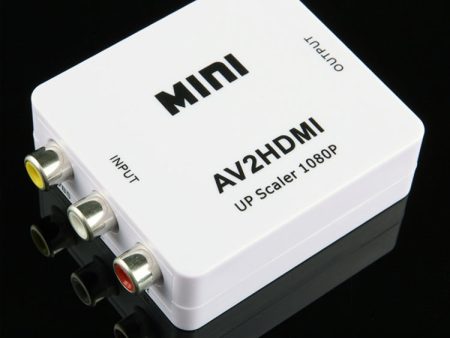 Mini CVBS L+R Audio to HDMI Converter Adapter on Sale