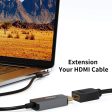 30cm HDMI Female to DVI 24+5 Pin Female Adapater Cable(Black) For Sale