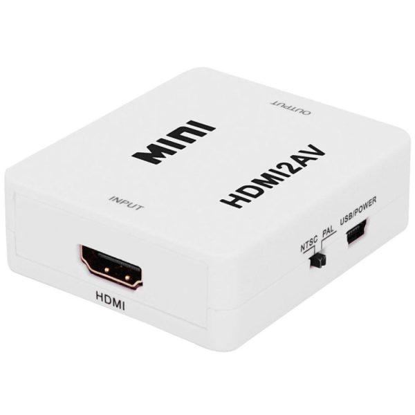 VK-126 MINI HDMI to CVBS L+R Audio Converter Adapter (Scaler)(White) For Discount