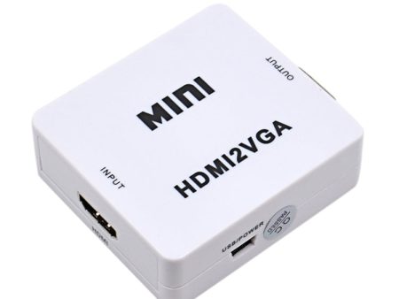 Mini HDMI to VGA Audio Converter Fashion