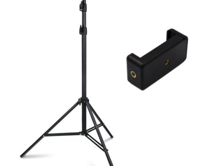 ZF0111 Live Floor Mobile Phone Holder, Style: 0.5m Stand+Phone Clip Online now