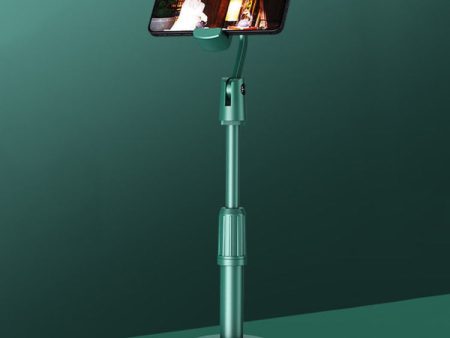 4 PCS Desktop Stand Mobile Phone Tablet Live Broadcast Stand Telescopic Disc Stand, Colour: Green Supply