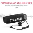 YELANG MIC09 Shotgun Gain Condenser Broadcast Microphone with Windshield for Canon   Nikon   Sony DSLR Cameras, Smartphones(Black) Hot on Sale