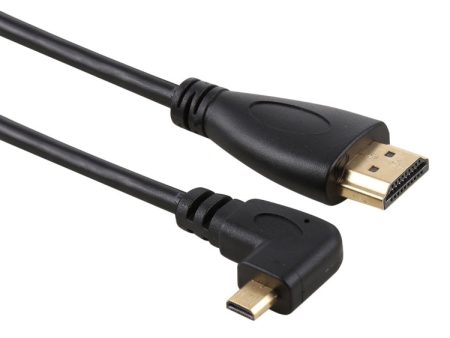 50cm 4K HDMI Male to Micro HDMI Right Angled Male Gold-plated Connector Adapter Cable Discount