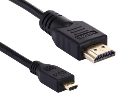 1.5m Micro HDMI to HDMI 19 Pin Cable, 1.4 Version, Support 3D Online