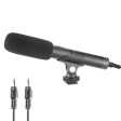 YELANGU YLG1401A Double Back Pole Professional Condenser Shotgun Microphone for DSLR & DV Camcorder(Black) Sale