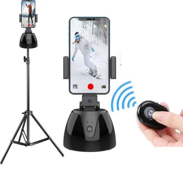 360-Degree Smart Follow-Up Selfie Live Video Recording Tripod Heads Battery Tripod Heads Supply