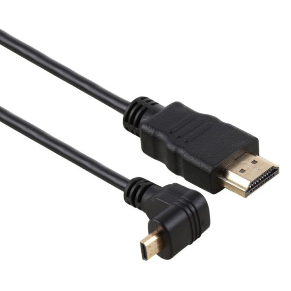 30cm 4K HDMI Male to Micro HDMI Reverse Angled Male Gold-plated Connector Adapter Cable Online