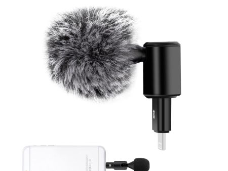 PULUZ 8PIN Jack Mobile Phone Omnidirectional Condenser Adjustable Microphone(Black) For Discount