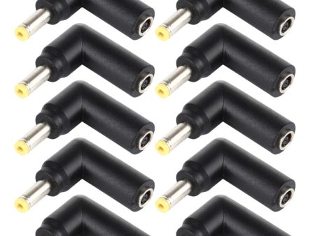 10 PCS 4.5 x 3.0mm Female to 4.0 x 1.7mm Male Plug Elbow Adapter Connector Sale