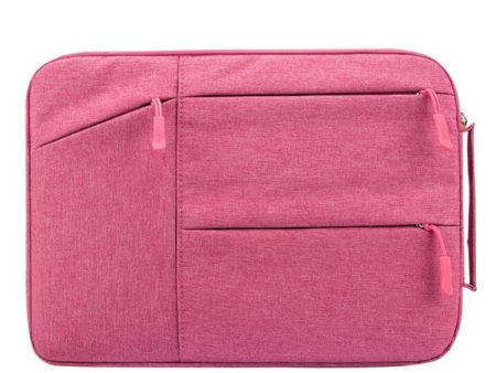 Universal Multiple Pockets Wearable Oxford Cloth Soft Portable Simple Business Laptop Tablet Bag, For 13.3 inch and Below Macbook, Samsung, Lenovo, Sony, DELL Alienware, CHUWI, ASUS, HP (Magenta) For Sale