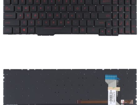 For Asus GL553VW ZX53V FX53VD ZX553 FX753 GL753 US Version Keyboard with Backlight For Sale