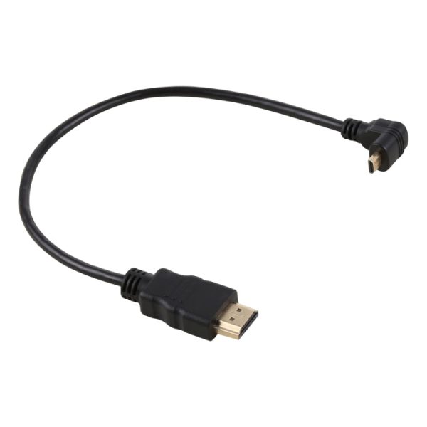 30cm 4K HDMI Male to Micro HDMI Reverse Angled Male Gold-plated Connector Adapter Cable Online