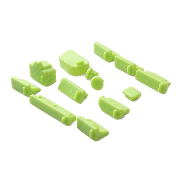 13 in 1 Universal Silicone Anti-Dust Plugs for Laptop(Green) Hot on Sale