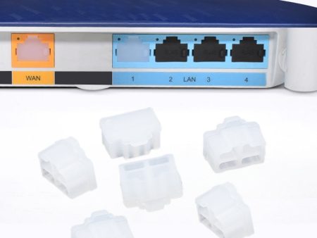 20 PCS Silicone Anti-Dust Plugs for RJ45 Port(Transparent) For Discount