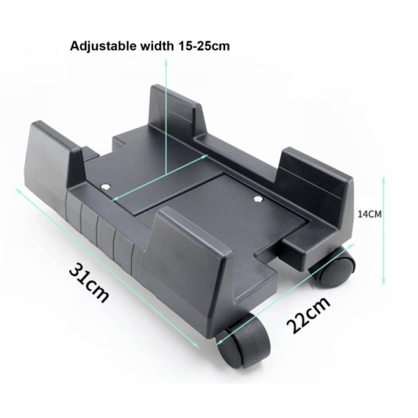 ZJ008 Computer Host Bracket with Brake Movable Tray(Gray White) Cheap