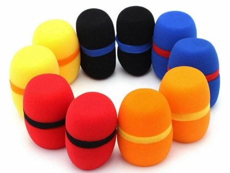 10 PCS Handheld Dust Proof Soft Sponge Microphone Cover(Random Color Delivery) Hot on Sale