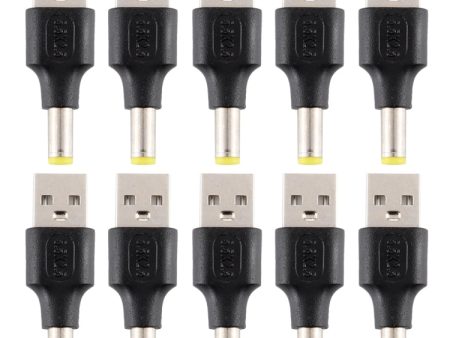 10 PCS 5.5 x 2.5mm Male to USB 2.0 Male DC Power Plug Connector on Sale