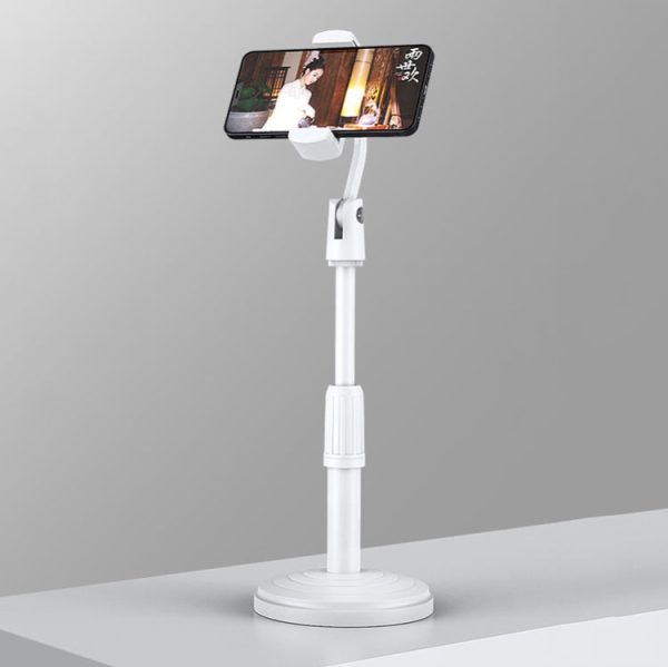 4 PCS Desktop Stand Mobile Phone Tablet Live Broadcast Stand Telescopic Disc Stand, Colour: White Online Hot Sale