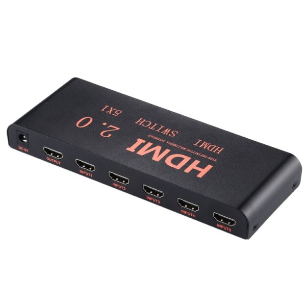 5X1 4K 60Hz HDMI 2.0 Switch with Remote Control, EU Plug Online Sale