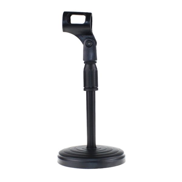 Z01 Desktop Extendable Round Base Microphone Stand Holder Mic Boom Clip, For Studio Recording, Live Broadcast, Live Show, KTV, etc. Online now