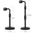 4 PCS Desktop Stand Mobile Phone Tablet Live Broadcast Stand Telescopic Disc Stand, Colour: Black Online Sale