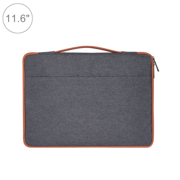 11.6 inch Fashion Casual Polyester + Nylon Laptop Handbag Briefcase Notebook Cover Case, For Macbook, Samsung, Lenovo, Xiaomi, Sony, DELL, CHUWI, ASUS, HP(Grey) Cheap