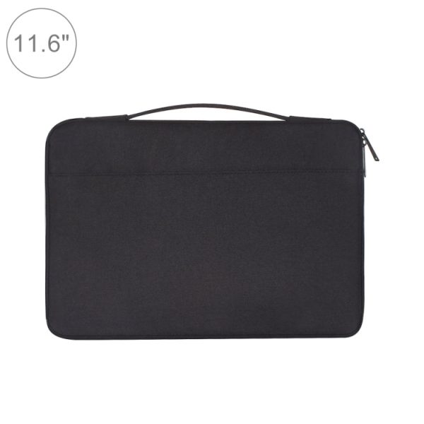 11.6 inch Fashion Casual Polyester + Nylon Laptop Handbag Briefcase Notebook Cover Case, For Macbook, Samsung, Lenovo, Xiaomi, Sony, DELL, CHUWI, ASUS, HP(Black) Online Sale