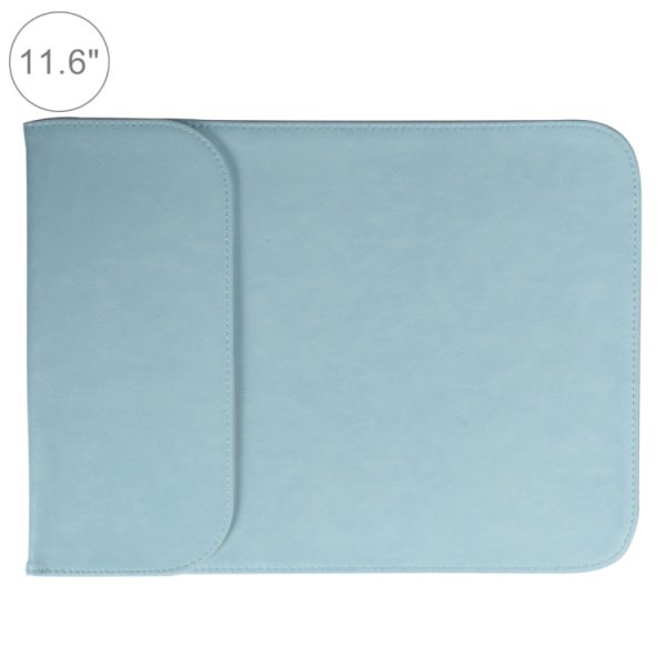 11.6 inch PU + Nylon Laptop Bag Case Sleeve Notebook Carry Bag, For MacBook, Samsung, Xiaomi, Lenovo, Sony, DELL, ASUS, HP(Blue) For Sale