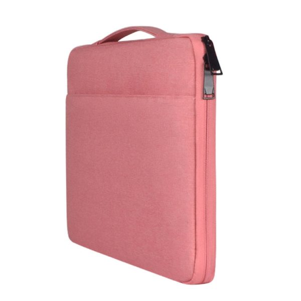 11.6 inch Fashion Casual Polyester + Nylon Laptop Handbag Briefcase Notebook Cover Case, For Macbook, Samsung, Lenovo, Xiaomi, Sony, DELL, CHUWI, ASUS, HP(Pink) Fashion