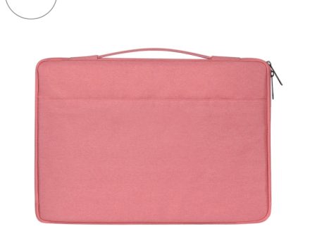 11.6 inch Fashion Casual Polyester + Nylon Laptop Handbag Briefcase Notebook Cover Case, For Macbook, Samsung, Lenovo, Xiaomi, Sony, DELL, CHUWI, ASUS, HP(Pink) Fashion