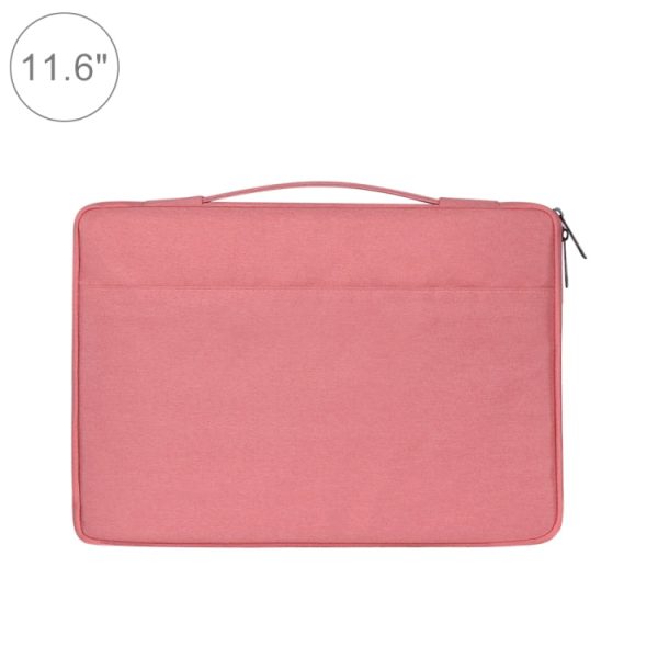 11.6 inch Fashion Casual Polyester + Nylon Laptop Handbag Briefcase Notebook Cover Case, For Macbook, Samsung, Lenovo, Xiaomi, Sony, DELL, CHUWI, ASUS, HP(Pink) Fashion