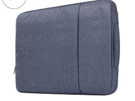 15.4 inch Universal Fashion Soft Laptop Denim Bags Portable Zipper Notebook Laptop Case Pouch for MacBook Air   Pro, Lenovo and other Laptops, Size: 39.2x28.5x2cm (Dark Blue) Fashion