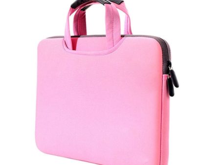 15.4 inch Portable Air Permeable Handheld Sleeve Bag for MacBook Air   Pro, Lenovo and other Laptops, Size: 38x27.5x3.5cm (Pink) Discount