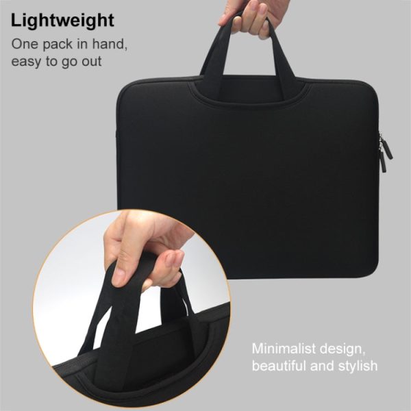 13.3 inch Portable Air Permeable Handheld Sleeve Bag for MacBook Air   Pro, Lenovo and other Laptops, Size: 34x25.5x2.5cm(Black) Online Hot Sale