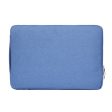 11.6 inch Universal Fashion Soft Laptop Denim Bags Portable Zipper Notebook Laptop Case Pouch for MacBook Air, Lenovo and other Laptops, Size: 32.2x21.8x2cm (Blue) Sale