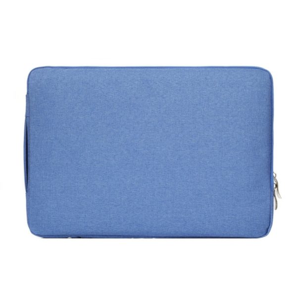 11.6 inch Universal Fashion Soft Laptop Denim Bags Portable Zipper Notebook Laptop Case Pouch for MacBook Air, Lenovo and other Laptops, Size: 32.2x21.8x2cm (Blue) Sale