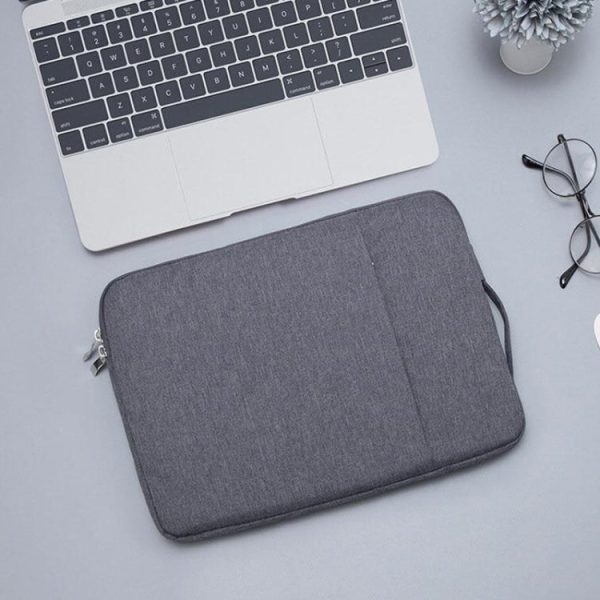 11.6 inch Universal Fashion Soft Laptop Denim Bags Portable Zipper Notebook Laptop Case Pouch for MacBook Air, Lenovo and other Laptops, Size: 32.2x21.8x2cm (Dark Blue) Discount