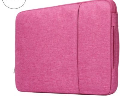 11.6 inch Universal Fashion Soft Laptop Denim Bags Portable Zipper Notebook Laptop Case Pouch for MacBook Air, Lenovo and other Laptops, Size: 32.2x21.8x2cm (Magenta) Discount