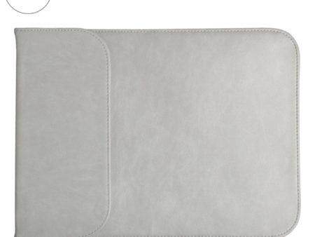 15.4 inch PU + Nylon Laptop Bag Case Sleeve Notebook Carry Bag, For MacBook, Samsung, Xiaomi, Lenovo, Sony, DELL, ASUS, HP (Grey) For Discount